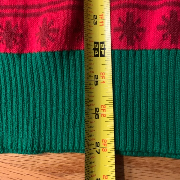 Christmas Sweater All Lit Up Red Green Size Medium - Picture 4 of 8